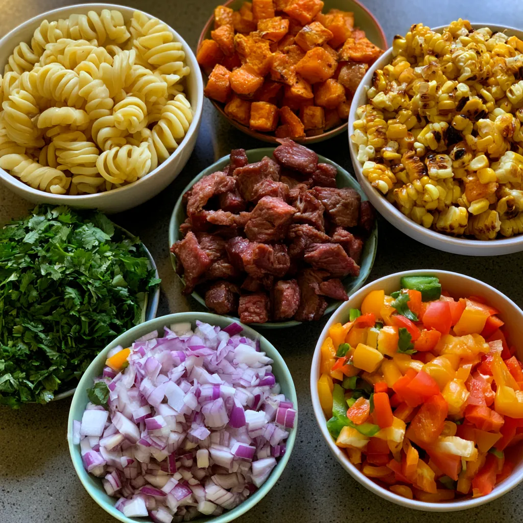 Southwestern Pasta Salad with Smoked Beef