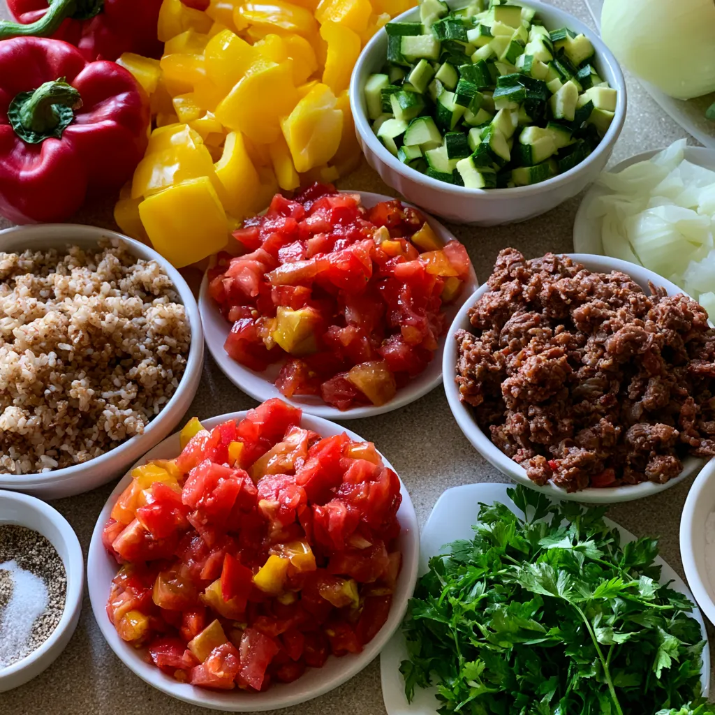 Unstuffed Pepper Bowls