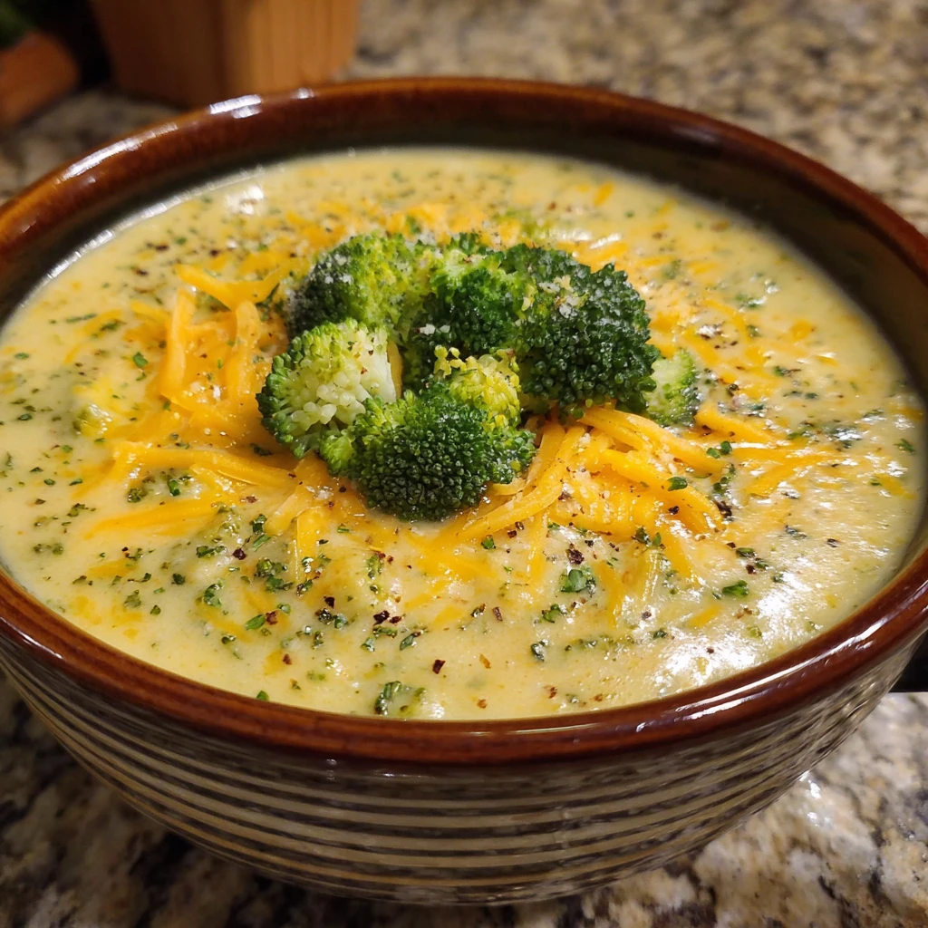 Crockpot Broccoli Cheddar Soup