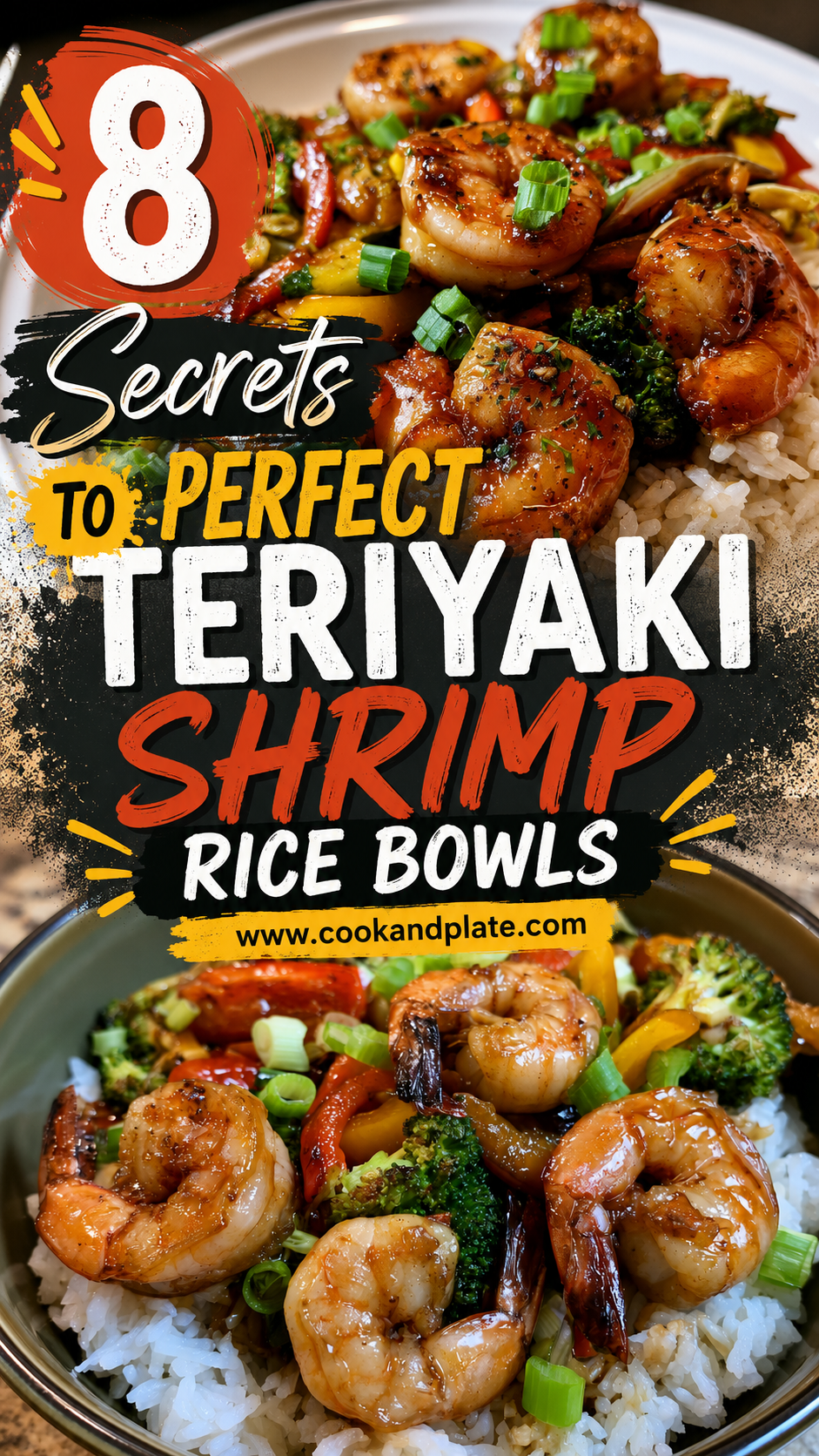 Teriyaki Shrimp Rice Bowls