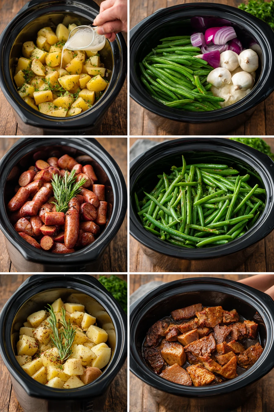 Crock Pot Beef Potatoes Green Beans